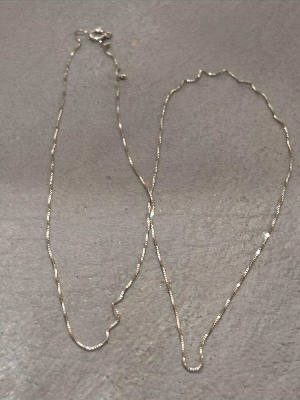 10k white gold chain